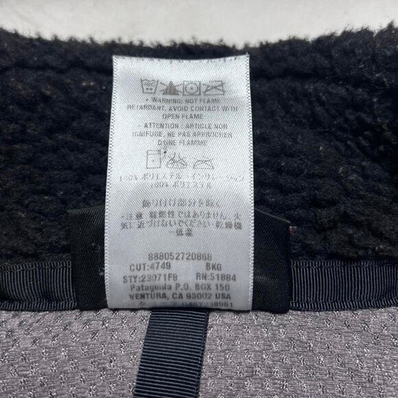 Patagonia Fall ‘08 Retro X Black Fleece Zip Sweater Jacket Womens Large - Picture 8 of 8